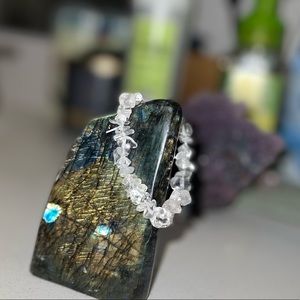 Clear Quartz chip bracelet